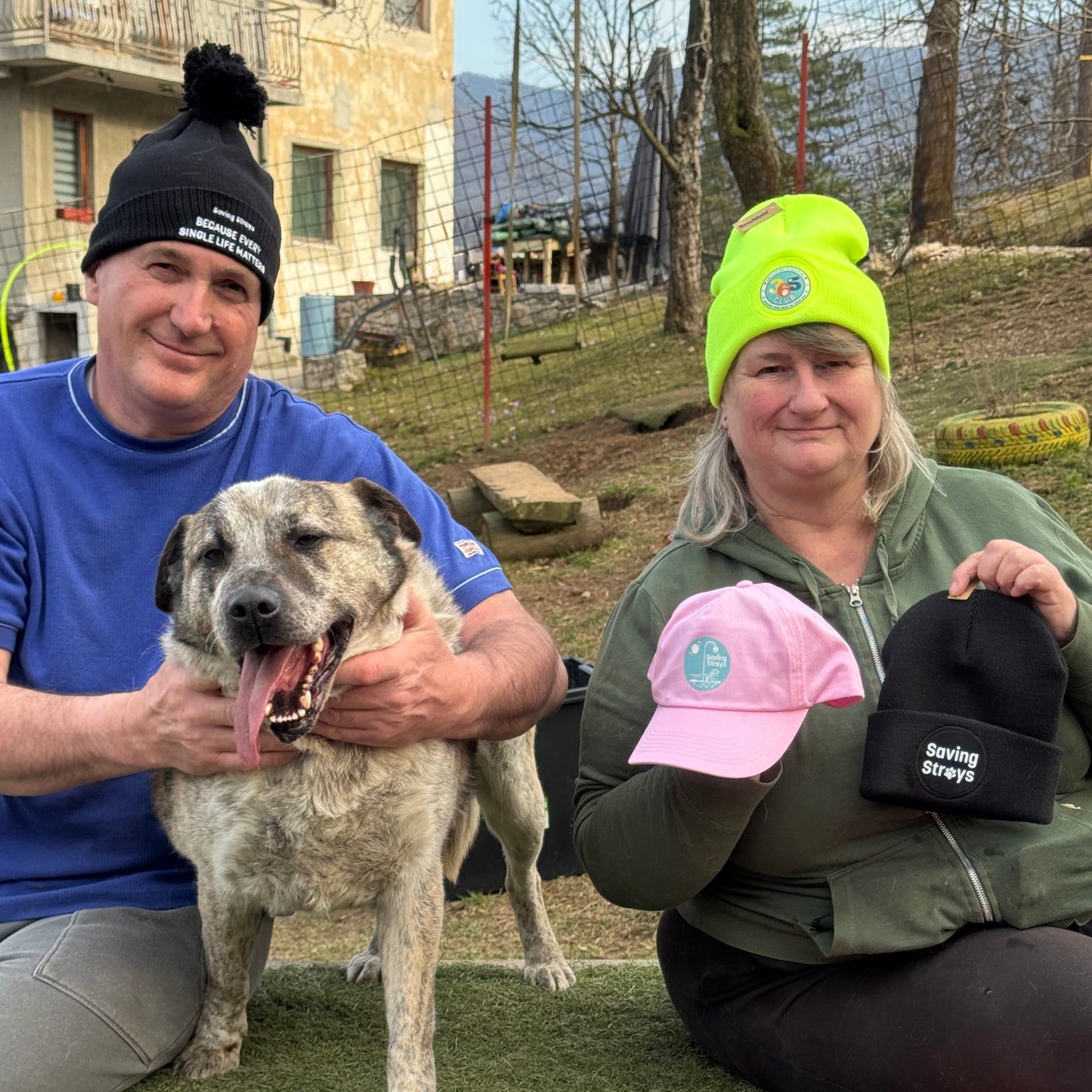 Saving Strays 365 Club Circular Patch Beanie