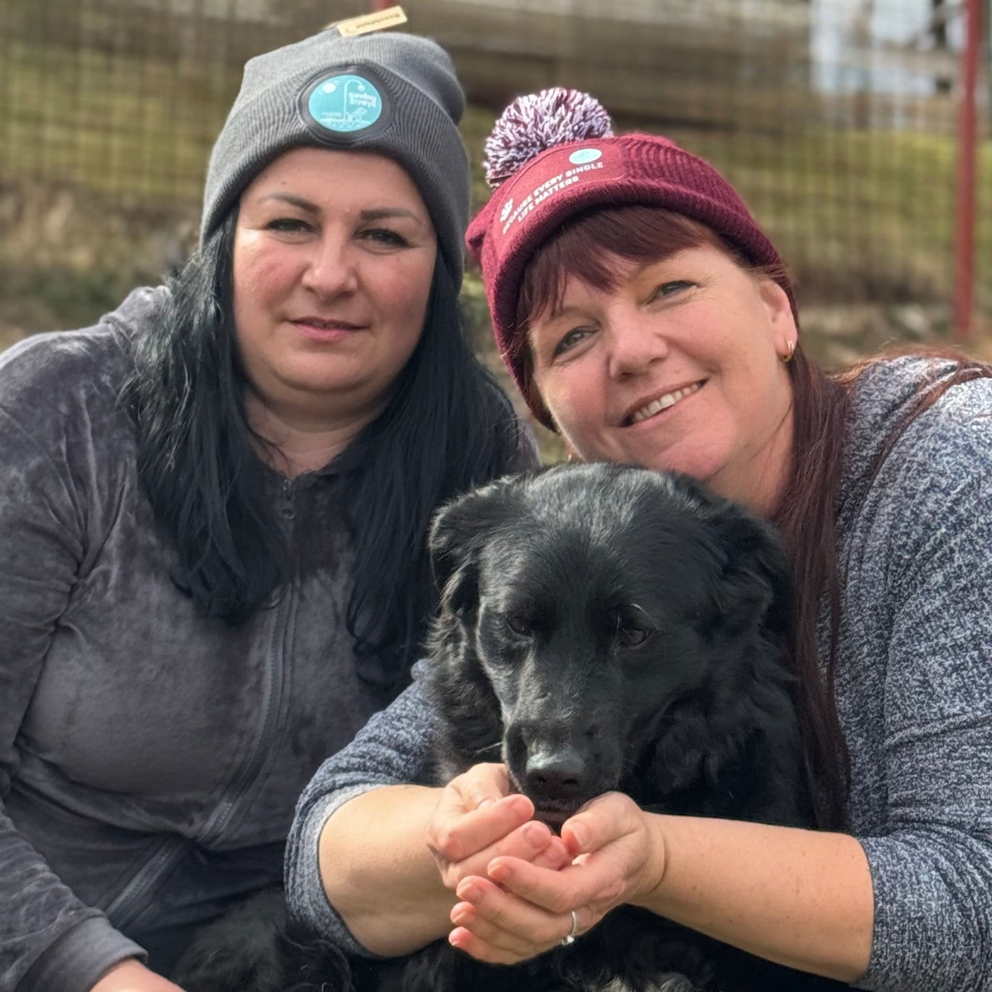 Saving Strays Circular Patch Beanie