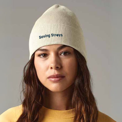 Saving Strays Organic Cotton Fine Knit Beanie