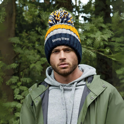 Saving Strays Hygge Striped Beanie