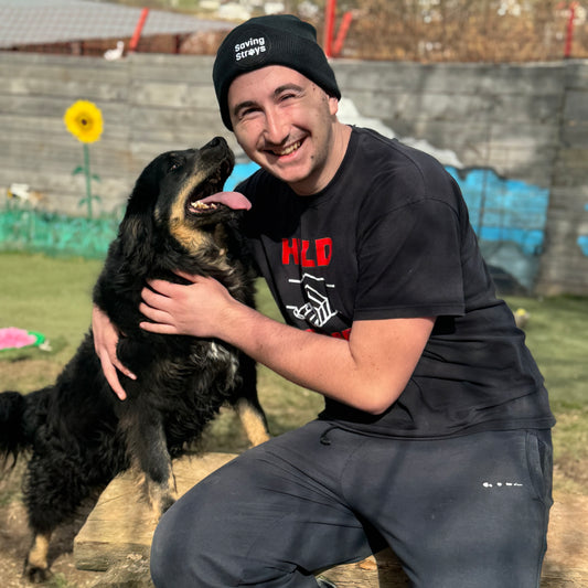 Saving Strays Circular Patch Beanie