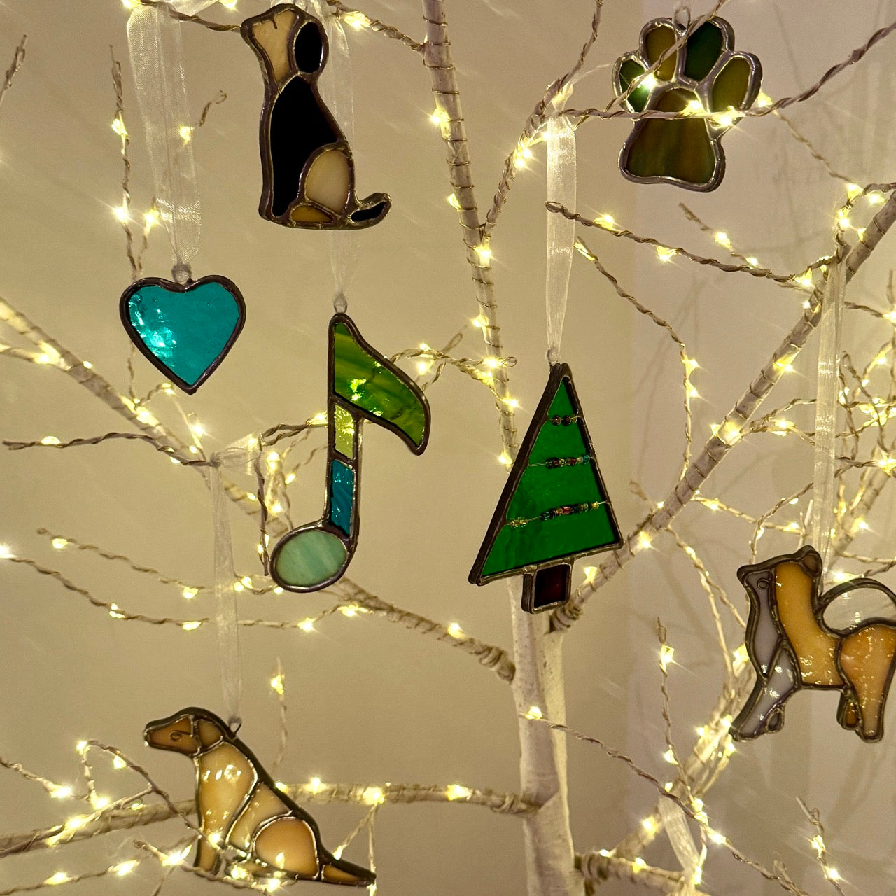 Stained Glass Hanging Charm