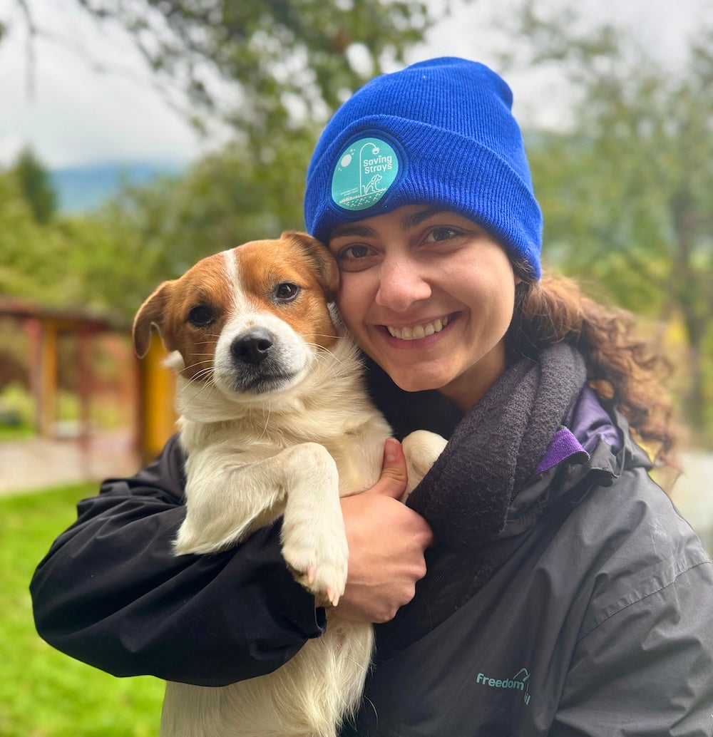 Saving Strays Circular Patch Beanie